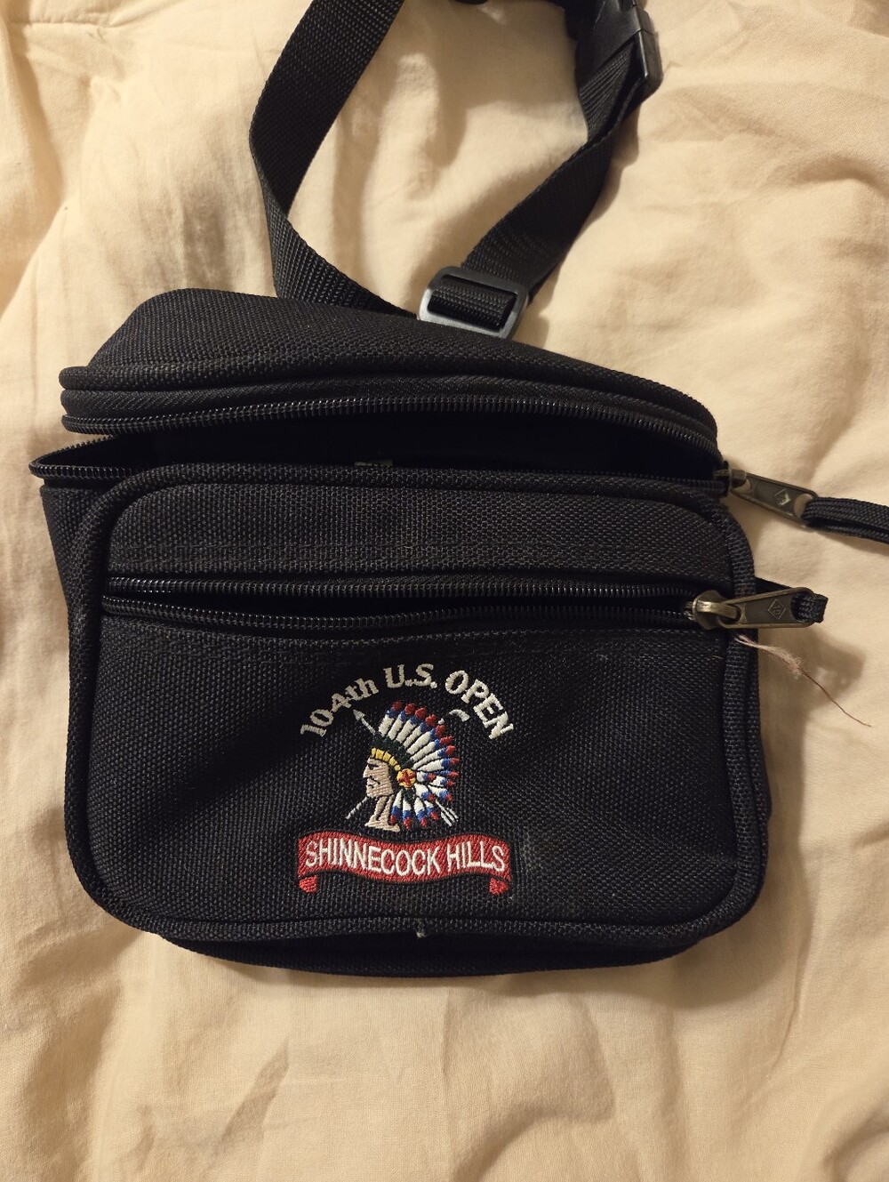 U.S. Open Shinnecock Hills Black Crossbody Sling Bag/ Fanny Pack 2004 NWOT